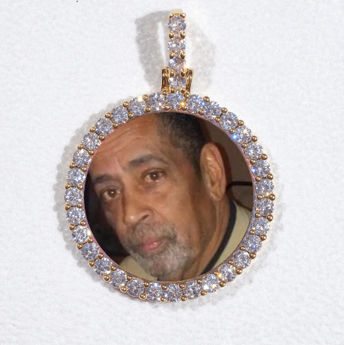 3D CIRCLE CUSTOM PICTURE PENDANT SMALL SIZE