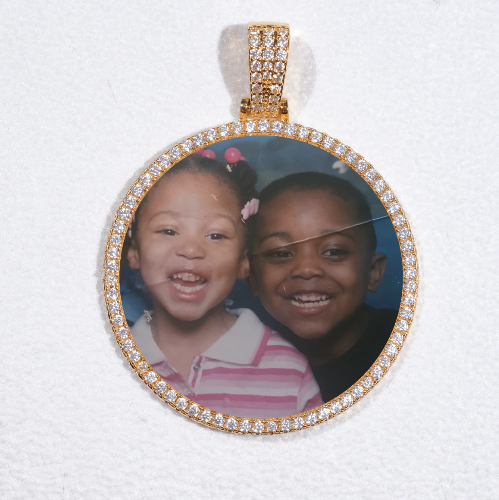 MEDIUM 3D CIRCLE CUSTOM PICTURE PENDANT
