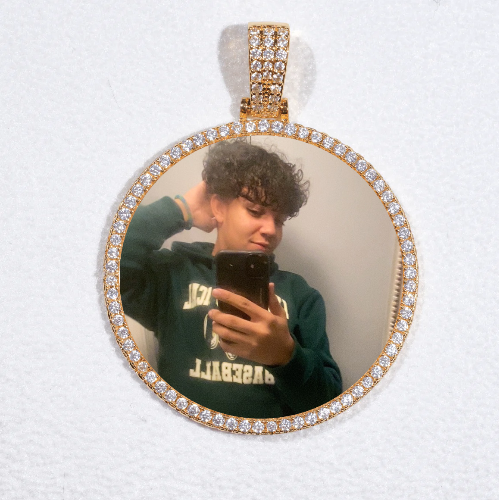 MEDIUM 3D CIRCLE CUSTOM PICTURE PENDANT