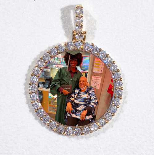 3D CIRCLE CUSTOM PICTURE PENDANT SMALL SIZE