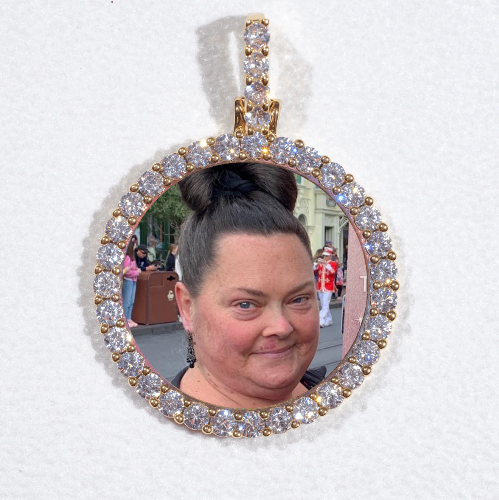 3D CIRCLE CUSTOM PICTURE PENDANT SMALL SIZE