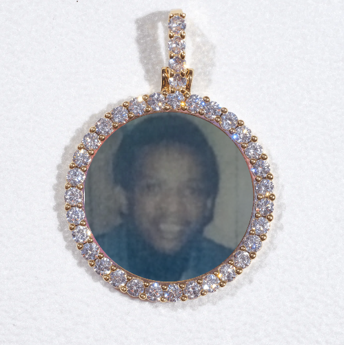 3D CIRCLE CUSTOM PICTURE PENDANT SMALL SIZE