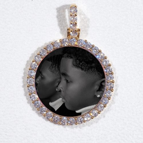 3D CIRCLE CUSTOM PICTURE PENDANT SMALL SIZE