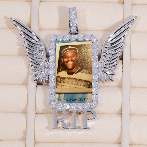 RIP WING 3D CUSTOM PICTURE PENDANT