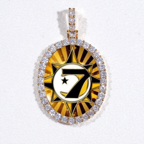 3D Oval Custom Picture Pendant