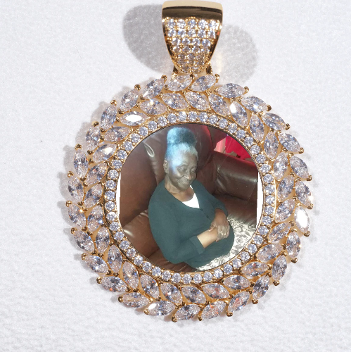 Large 3D Wheat Ear Custom Picture Pendant