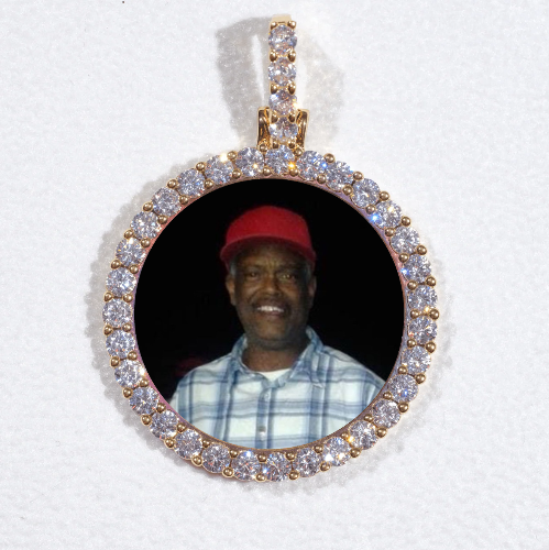 3D CIRCLE CUSTOM PICTURE PENDANT SMALL SIZE
