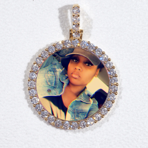 3D CIRCLE CUSTOM PICTURE PENDANT SMALL SIZE