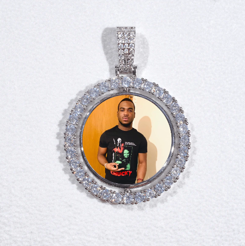 3D Spinning 2-Faced Custom Picture Pendant