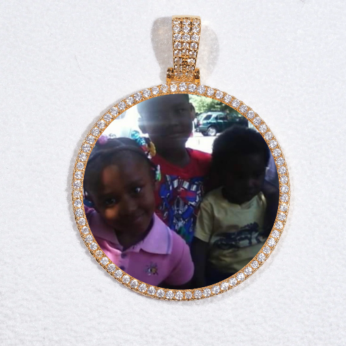 MEDIUM 3D CIRCLE CUSTOM PICTURE PENDANT