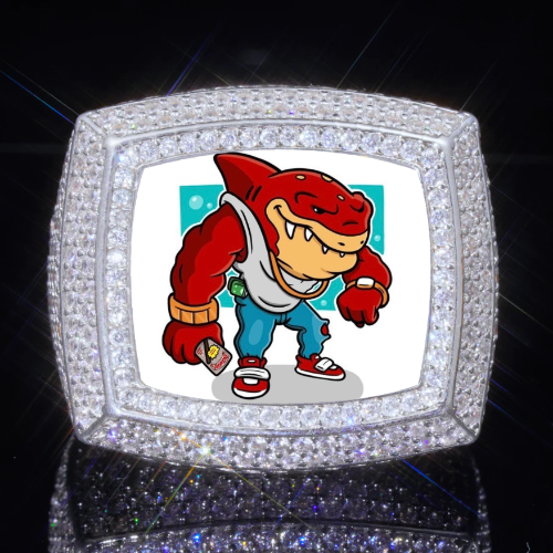 3D CUSTOM PICTURE ICED RING