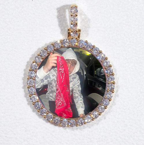 3D CIRCLE CUSTOM PICTURE PENDANT SMALL SIZE
