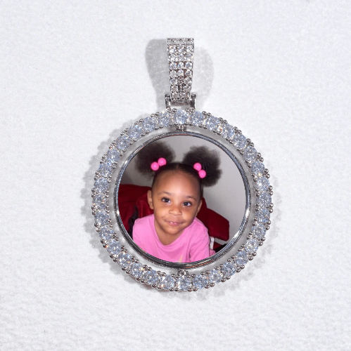 3D Spinning 2-Faced Custom Picture Pendant