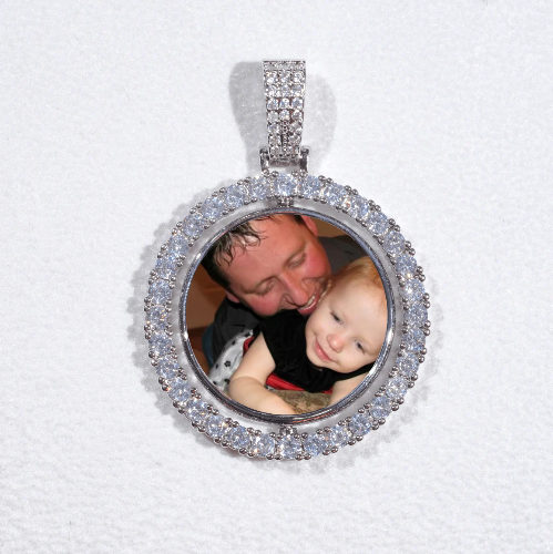 3D Spinning 2-Faced Custom Picture Pendant