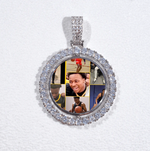 3D Spinning 2-Faced Custom Picture Pendant