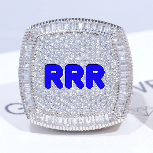 CUSTOM LETTER 3D ICED RING