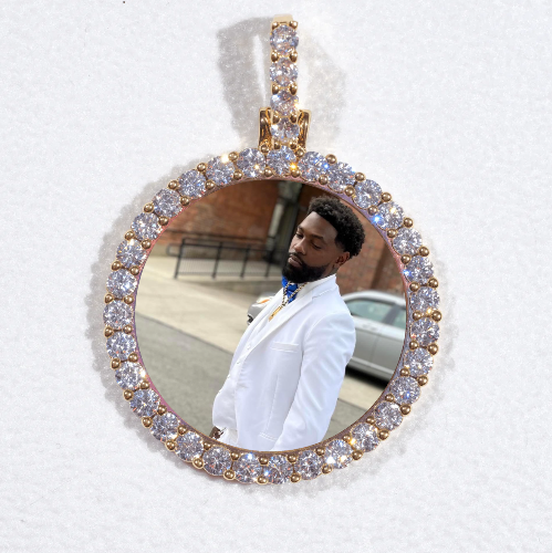 3D CIRCLE CUSTOM PICTURE PENDANT SMALL SIZE