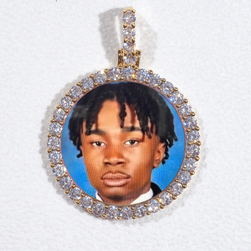 3D CIRCLE CUSTOM PICTURE PENDANT SMALL SIZE