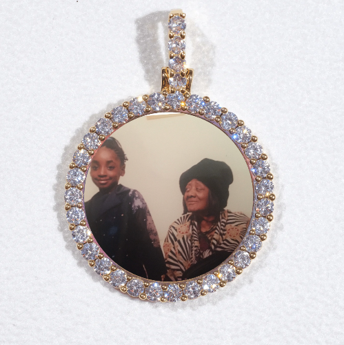 3D CIRCLE CUSTOM PICTURE PENDANT SMALL SIZE