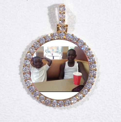 3D CIRCLE CUSTOM PICTURE PENDANT SMALL SIZE