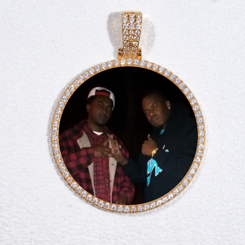 MEDIUM 3D CIRCLE CUSTOM PICTURE PENDANT