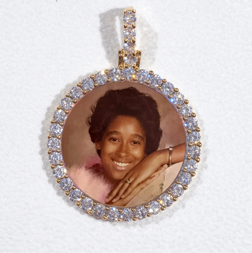 3D CIRCLE CUSTOM PICTURE PENDANT SMALL SIZE