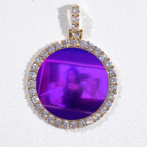 3D CIRCLE CUSTOM PICTURE PENDANT SMALL SIZE
