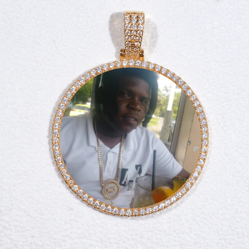 MEDIUM 3D CIRCLE CUSTOM PICTURE PENDANT