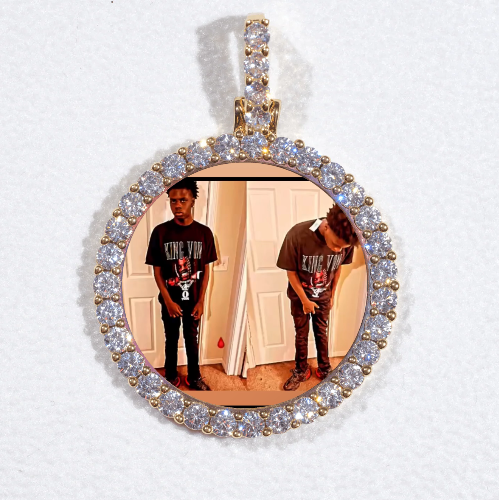 3D CIRCLE CUSTOM PICTURE PENDANT SMALL SIZE