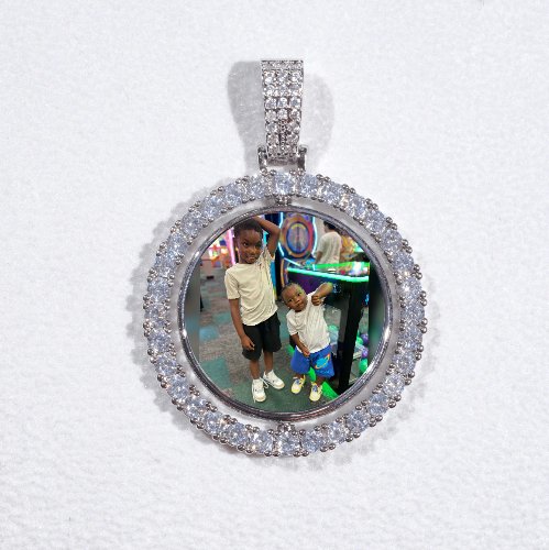 3D Spinning 2-Faced Custom Picture Pendant