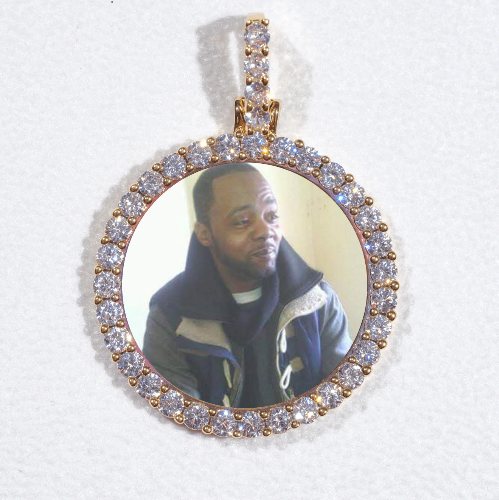 3D CIRCLE CUSTOM PICTURE PENDANT SMALL SIZE