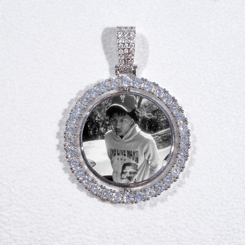 3D Spinning 2-Faced Custom Picture Pendant
