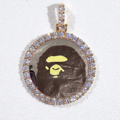 3D CIRCLE CUSTOM PICTURE PENDANT SMALL SIZE