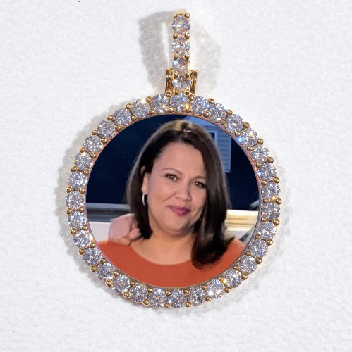 3D CIRCLE CUSTOM PICTURE PENDANT SMALL SIZE