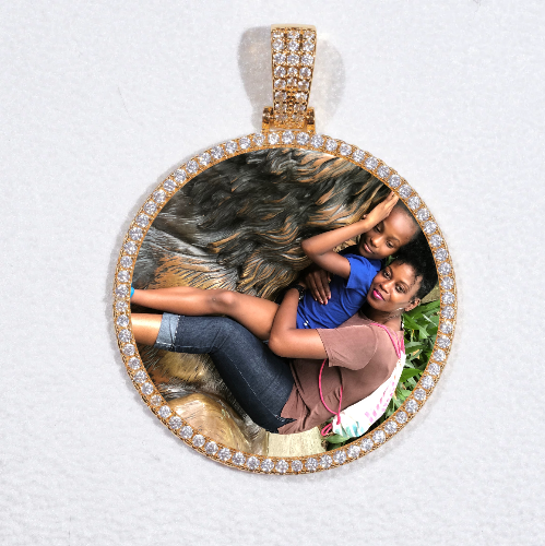 MEDIUM 3D CIRCLE CUSTOM PICTURE PENDANT