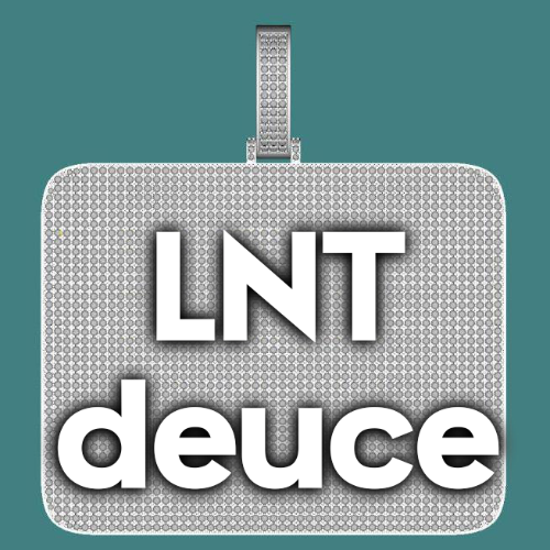 CUSTOM LETTER NECKLACE 3D BIG SQUARE