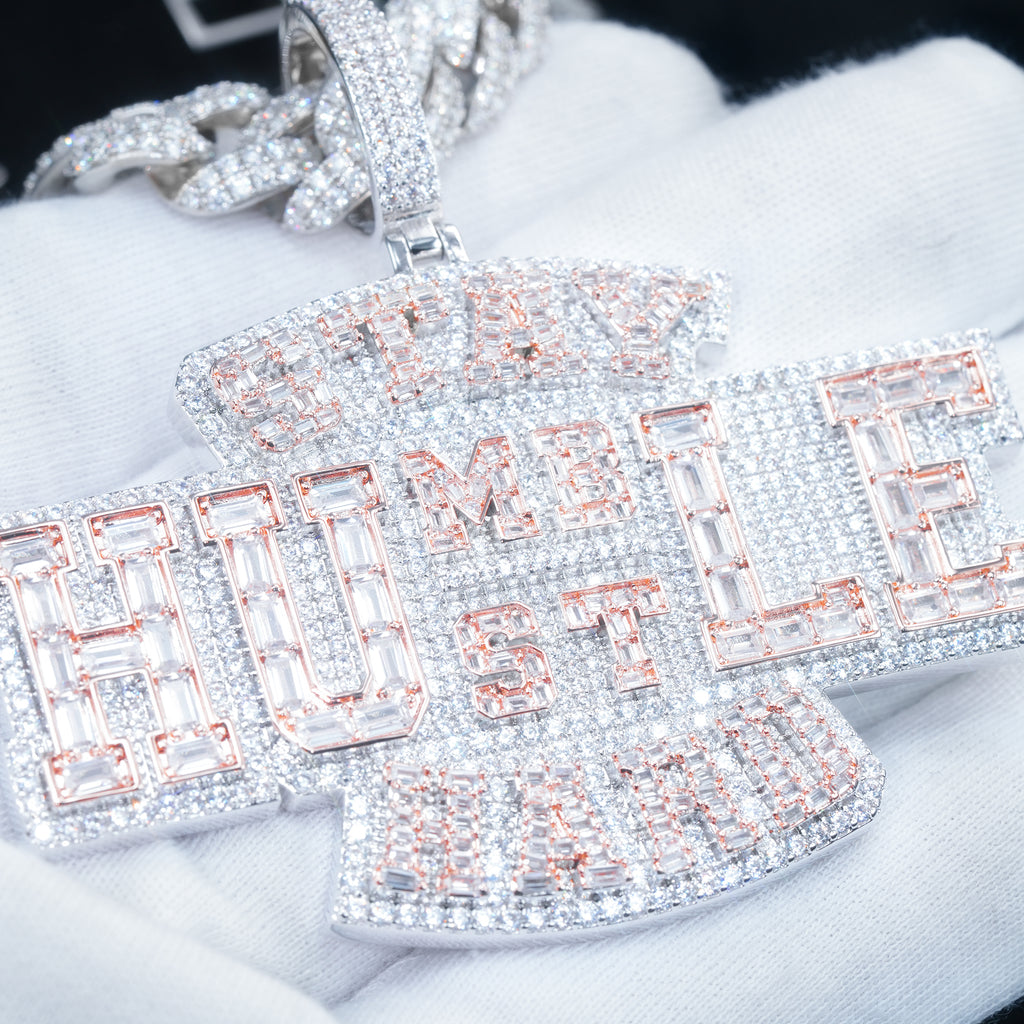 STAY-HARD Candy Shape Baguette Iced Pendant