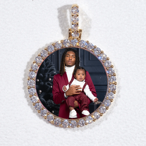 3D CIRCLE CUSTOM PICTURE PENDANT SMALL SIZE