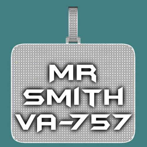 CUSTOM LETTER NECKLACE 3D BIG SQUARE