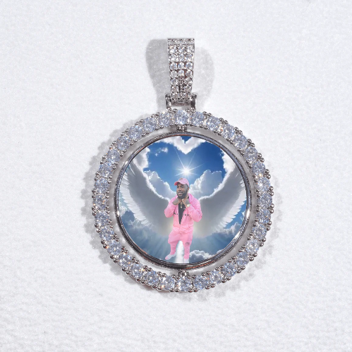 3D Spinning 2-Faced Custom Picture Pendant