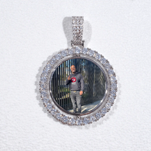 3D Spinning 2-Faced Custom Picture Pendant