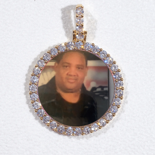 3D CIRCLE CUSTOM PICTURE PENDANT SMALL SIZE