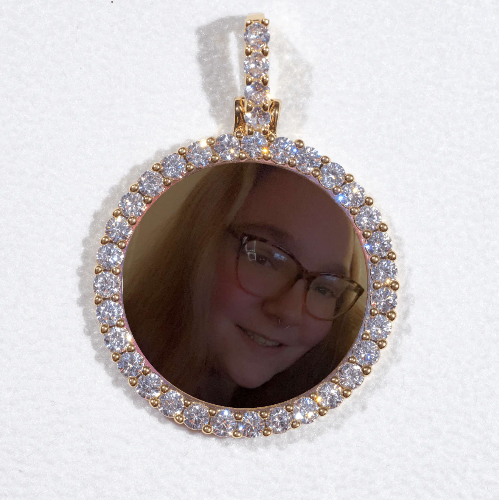 3D CIRCLE CUSTOM PICTURE PENDANT SMALL SIZE