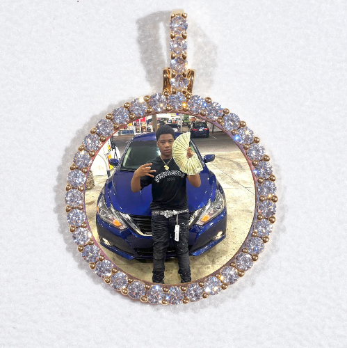 3D CIRCLE CUSTOM PICTURE PENDANT SMALL SIZE