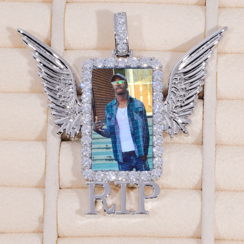 RIP WING 3D CUSTOM PICTURE PENDANT