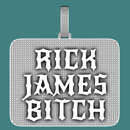 CUSTOM LETTER NECKLACE 3D BIG SQUARE