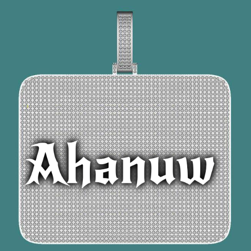 CUSTOM LETTER NECKLACE 3D BIG SQUARE