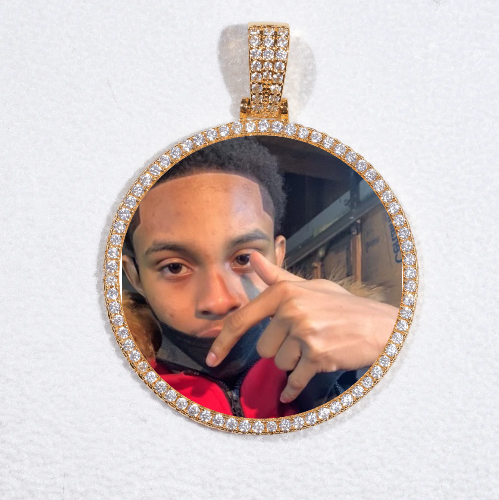 MEDIUM 3D CIRCLE CUSTOM PICTURE PENDANT