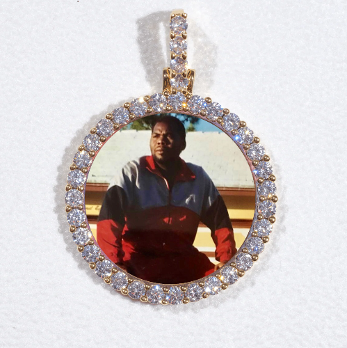 3D CIRCLE CUSTOM PICTURE PENDANT SMALL SIZE