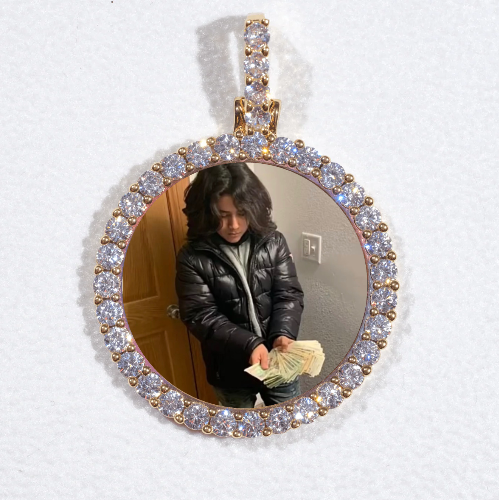 3D CIRCLE CUSTOM PICTURE PENDANT SMALL SIZE